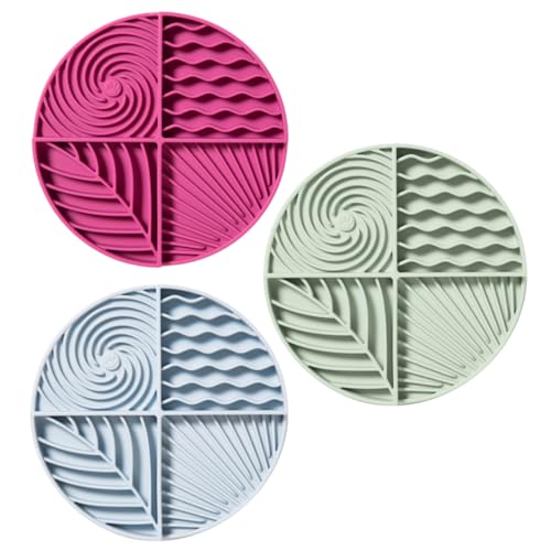 Paradise 3-Pack Bundle – Dog Lick Mats for Slow Feeding & Anxiety - Non-Slip Silicone Slow Feeders with Suction Cups - Dishwasher Safe Pet Dishes for Grooming, Training, and Boredom Relief