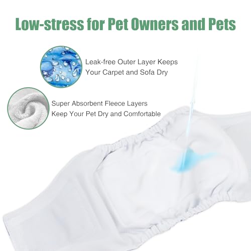 wegreeco Washable Male Dog Belly Band (Stylish Pattern)- Pack of 3 - Washable Male Dog Belly Wrap, Dog Diapers Male (Ocean Adventure, X-Small) - color: Ocean Adventure, size: X-Small (Pack of 3)