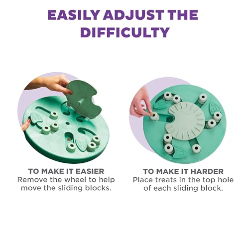 Outward Hound by Nina Ottosson Dog Worker Treat Puzzle Enrichment Toy, Level 3 Advanced, Green - color: Dog Worker (Green)