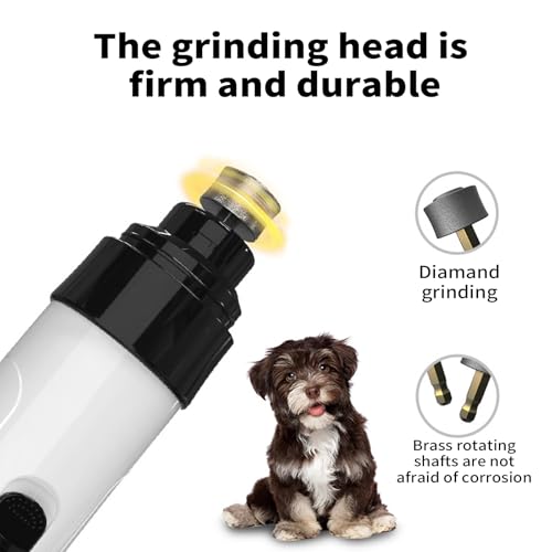 Silent Groom pro for Dogs,Silent Groom pro Nail Grinder,Dog Nail Grinder Quiet,Dog Nail Trimmers,Rechargeable USB Charging Pet Nail Grinder Smoothing Tool for Dogs and Cats