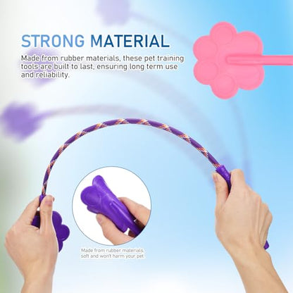 POPETPOP 2Pcs Pet Training Stick Rubber Dog Training Tool Cat Training Clicker Cute Paw Shape for Puppy and Cat Training Durable and Engaging Design