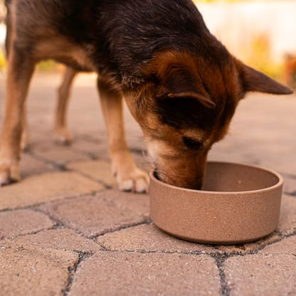 Loving Pets - Dolce Bamboo - Eco-Friendly Pet Bowls & Dishes for Dog, Cats, Puppy Food and Water Dish -Sustainable and Dishwasher Safe, Made with Real Bamboo (Medium, Coffee-Brown) - color: Coffee Brown, size: Medium Dish