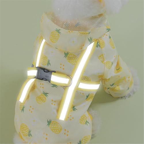 Dog Raincoat Windbreaker Resistant Dog Rain Jacket for Small Dogs Durable Rain Coat for Dogs(X-Small,A)