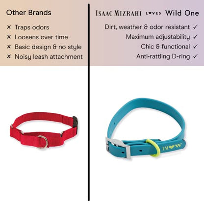 Wild One Dog Collar, Easy-Clean, All Weather Flex-Poly Strap with Metal, Durable, Dirt and Odor Resistant (Hudson, XL) - color: Hudson, size: XL
