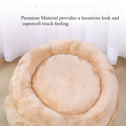 Pet Tent Cave Bed for Small-Medium Dogs & Cats – Thick Fleece Warm Burrow House with Removable Hood | Cozy Igloo Nest for Puppies & Kittens – Soft Cuddler Sleeping Bag(Red) - color: Red