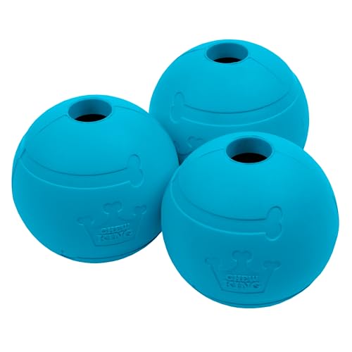 Chew King Flavored Rubber Ball Collection, 2.5 Inch Peanut Butter Flavor Rubber Balls 3-Pk - color: E) 2.5" 3-Pack (Peanut Butter)