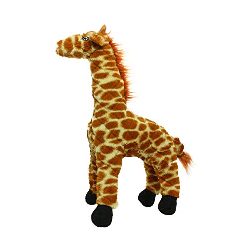 MIGHTY Tuffy 2 Pack Giraffe Dog Toys | Ultra Durable Plush Toy with Multiple Layers & Reinforced Seams , Washable and Floats , Mighty® Construction - color: 2PK Brown Giraffe