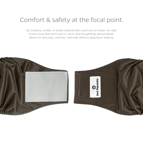 Pet Parents® Washable Belly Bands for Male Dogs (3pack) + Extendrs® of Durable Dog Diapers Male, Premium Male Dog Diapers & Dog Wraps (Small, Koda) - color: Koda, size: Small (13-16")