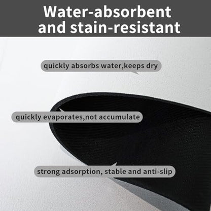 Plants Flowers Dog Food Mat Absorbent Bowl Mats No Stains Quick Dry Waterproof Pet Cat Placemats for Food and Water, 30x45cm - color: Plants Flowers