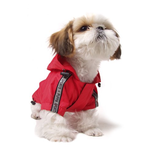 Puppia Authentic Base Jumper Raincoat, Extra-Large, Pink - color: Pink, size: Extra-Large