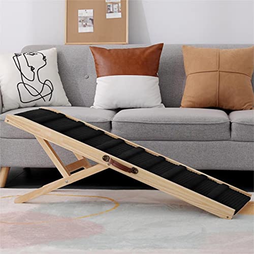Large Dog Pet Ramp Stairs for Bed Car Truck Couch SUV,Dog Pet Ramp for Small Large Dogs Pets to Get on High Bed Truck Couch Sofa - size: Large