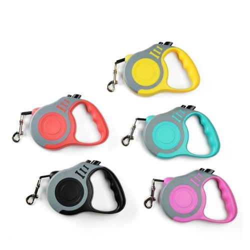 Retractable Dog Leash, Heavy Duty Pet Walking Leash with One-Handed Brake, Adjustable Dog Walking Tool(Purple,3m) - color: Purple, size: 3m