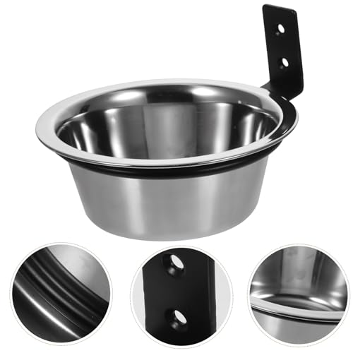 Yardwe Elevated Dog Bowl and Water Bowl Set Wall-Mounted 6-inch Convenient Feeding Station for Large Dogs and Puppies