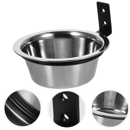 Yardwe Elevated Dog Bowl and Water Bowl Set Wall-Mounted 6-inch Convenient Feeding Station for Large Dogs and Puppies