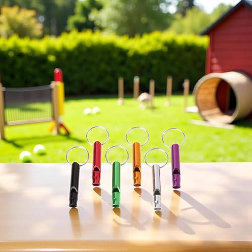6 Pcs Ultrasonic Dog Training Whistles Metal Dog Training Whistles for Small Large Pet Dog Whistles Dog Flute Dog Whistles that Makes Dogs Come to You Dog Whistles that Makes Dogs Stop Barking