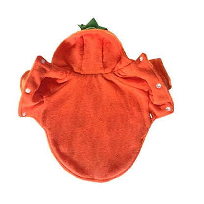 Mogoko Dog Cat Halloween Pumpkin Costume,Pet Cosplay Costumes,Puppy Warm Outfits Fleece Hoodie Animal Autumn Winter Clothes (L Size) - size: L for 9.0~12.0 lbs