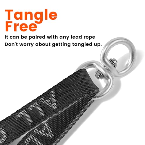 HOWGO Double Dog Leash,Tangle-Free 360 Swivel(Brown, Pro S-M Splitter) | Individually Adjustable Length, Coupler Leads 2 Dogs,Aviation Aluminum Hooks,Durable Nylon,No-Tangle Walking,All Breeds - color: Brown, size: Pro S/M