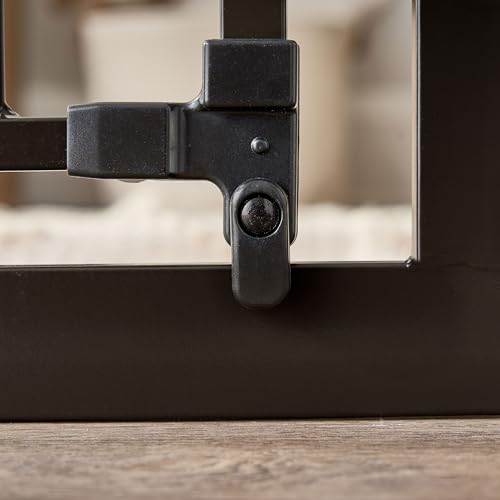 Regalo Easy Step Extra Tall Arched Décor Walk Thru Baby Gate, Includes 4-Inch Extension Kit, 4 Pack Pressure Mount Kit and 4 Pack Wall Mount Kit, Bronze, 36-Inches Tall (Pack of 1) - color: Black - 30-35"w X 36"h