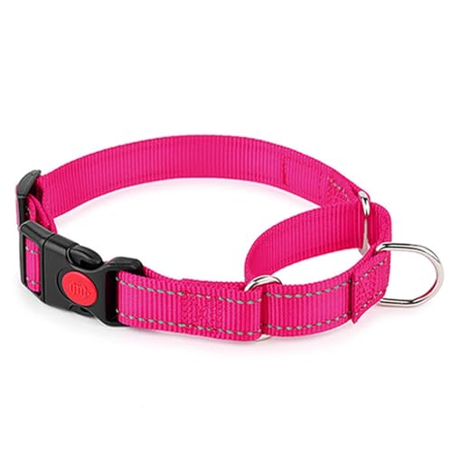 Martingale Collar for Dogs with Buckle,Hot Pink S - color: Hot Pink, size: S(Neck 10-13.5")