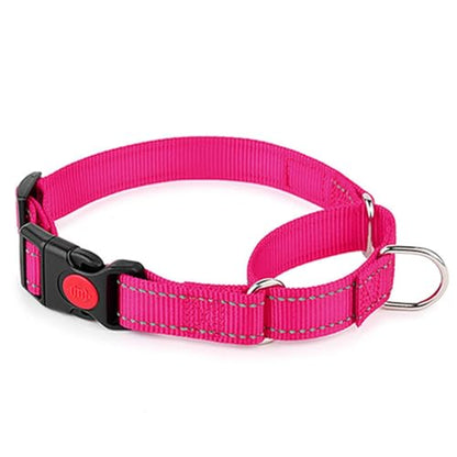 Martingale Collar for Dogs with Buckle,Hot Pink S - color: Hot Pink, size: S(Neck 10-13.5")