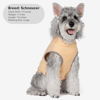 cyeollo Fleece Dog Sweater Vest, Reflective Dog Sweatshirt Pullover Doggie Jacket for Small Medium Large Doggie Clothes Boy Girl Pets, Brown & Khaki M - color: Brown & Khaki, size: Medium