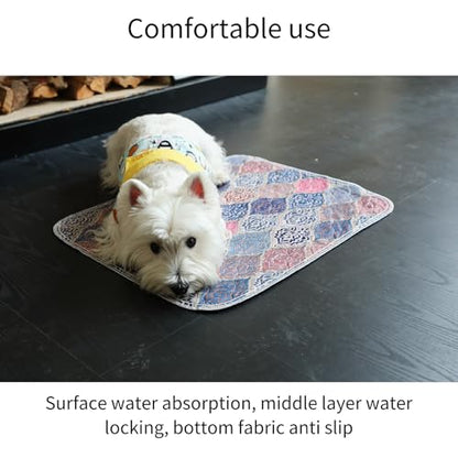 Reusable Puppy Pee Pads, Super Absorbent, Waterproof and Leak Proof, Bottom Anti Slip, Washable, Puppy Toilet Training pad. Suitable for Small to Medium-Sized Dogs (24*36inch(2pieces)) - size: 24*36inch(2pieces)