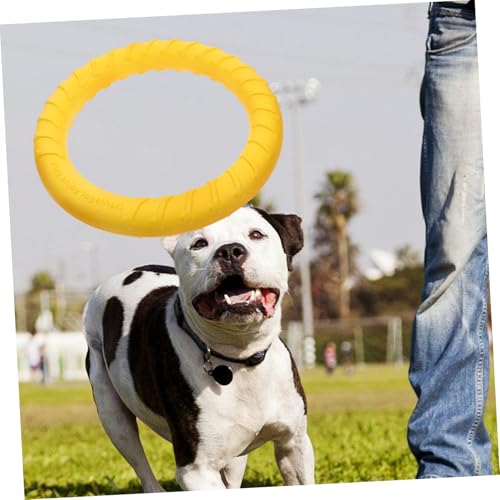 Yardwe Durable Dog Chew Bouncy Molar Ring for Sized Dogs Interactive Teething Accessory for Active Play and Training Pet Biting