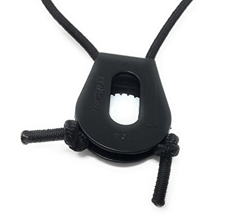 Waterproof Black High Flex E Bungee Sure Fit Quick On/Off Full Grip E Collar Strap- 1 Inch Wide- Dogtra ARC