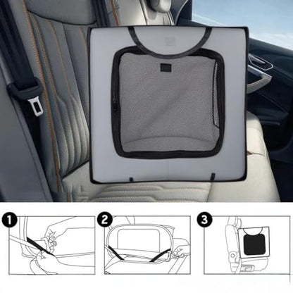 Dog Crate for Ford Expedition V 2026 2025 2024, Pet Carrier Portable Travel Box Grey Soft-Sided Folding Kennel Carrier Car Seat Crate Sturdy Accessories