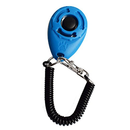 SERYU 1 Piece Dog Pet Click Clicker Training Trainer Aid Wrist Strap Sky Blue - color: Sky Blue