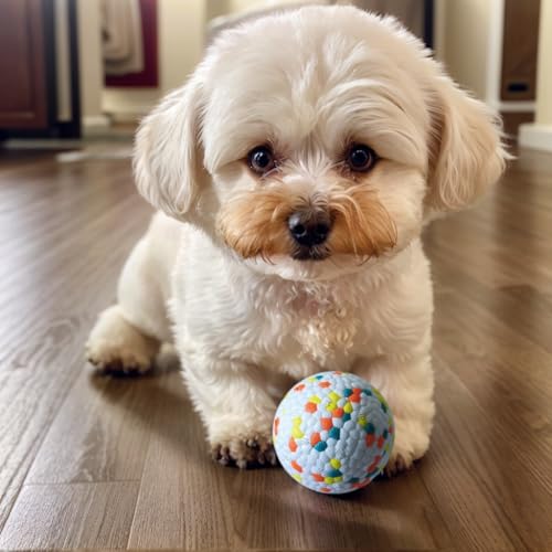 Dog Ball(3.2'') for Teaching & Playing, for Large Dogs & Puppies, Safe Premium Material, Multicolor - size: 3.2inch