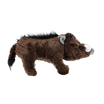 MIGHTY- Safari Brown Warthog- Squeaker-Multiple Layers. Made Durable, Strong & Tough. Interactive Play Dog Toy (Tug, Toss & Fetch). Machine Washable & Floats | Ultra Durable Plush Toy with Multiple Layers & Reinforced Seams , Washable and Floats , Mighty®