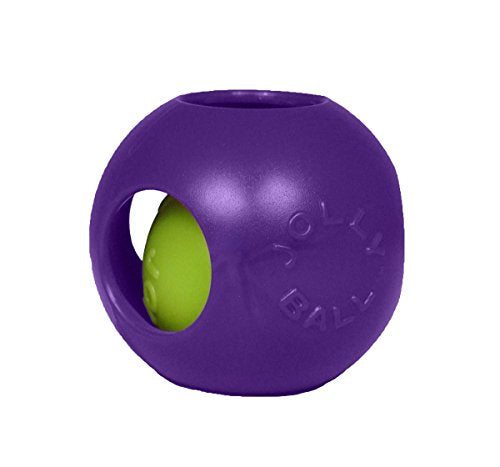 Jolly Pets Teaser Ball Dog Toy, Extra Large/10 Inches, Purple, X - Large/10 Inches (1510 PR) - color: Purple, size: XL (10 in)