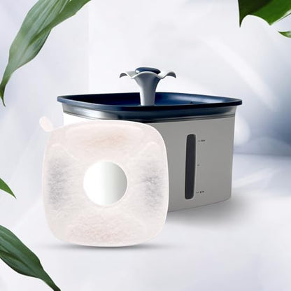 Pet Fountain Filters Compatible with 95Oz/2.8L Dog Water Fountain (4 Filters&4 Sponges) - size: 4 Filters&4 Sponges