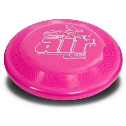 Hero Disc USA Hero Air 235 Dog Frisbee, Outdoor Dog Toy and Pet Frisbee, Lightweight Dog Flying Disc (Pink)