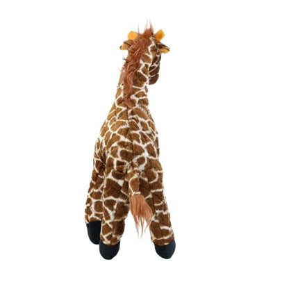 MIGHTY- Safari Giraffe - Squeaker-Multiple Layers. Made Durable, Strong & Tough. Interactive Play Dog Toy (Tug, Toss & Fetch). Machine Washable & Floats | Ultra Durable Plush Toy with Multiple Layers & Reinforced Seams , Washable and Floats , Mighty® Cons