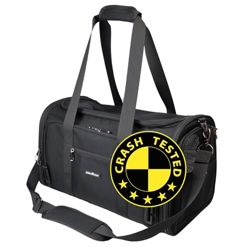 Crash-Tested Dog Carrier Airline Approved | 3-in-1 Lab-Tested Cat Car Seat, TSA Airline Approved Cat Carrier Soft, Expandable Dog Carriers for Small Dogs | 5-Star CPS Certified for Crash Protection. - size: 17.0"L x 11.0"W x 11.0"H