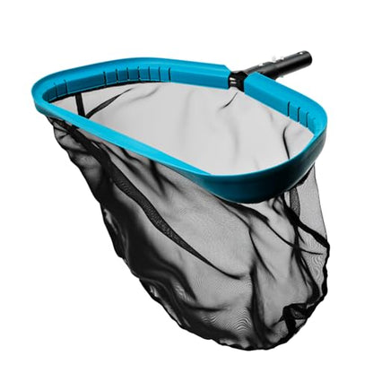POOLWHALE Pool Skimmer Net Rake, Aluminum Frame Deep Nylon Net, Ultra Fine Mesh Pool Nets for Cleaning Leaves, Debris & Swimming Pools Skimming - size: Aluminum Frame Nylon Rake