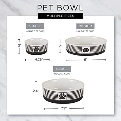 Bone Dry Lattice Collection Pet Bowl & Canister, Medium Set, 6x2 inches, Nautical Blue, 2 Piece - color: Nautical Blue, size: Medium Set, 6x2"