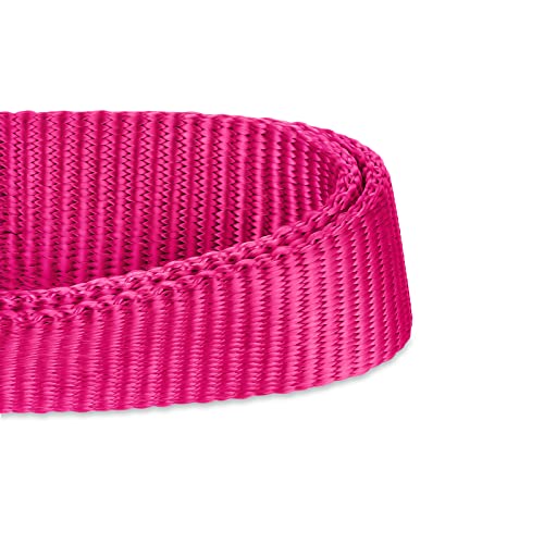 Hyhug Small Dog Collar Quick-Release| Heavy-Duty Nylon Puppy Collar, Adjustable & Durable Pet Supplies for Boy & Girl Dogs (Small, Rose Red) - color: Rose Red, size: Small