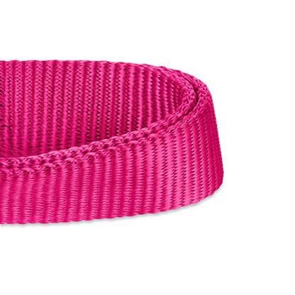 Hyhug Small Dog Collar Quick-Release| Heavy-Duty Nylon Puppy Collar, Adjustable & Durable Pet Supplies for Boy & Girl Dogs (Small, Rose Red) - color: Rose Red, size: Small