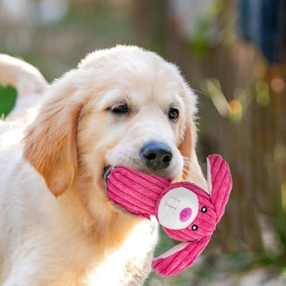 MRSOHRET 5 Pack Dog Toys Squeaky, Tough Stuffed Plush Puppy Chew Toys for Teething, Durable Plush Dog Toy for Large Medium Small Breed to Keep Them Busy - style: 5 pcs dog toys