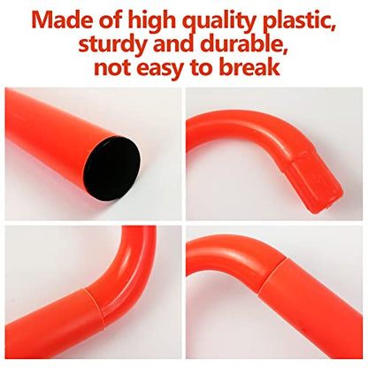YEXEXINM 6 Pack Agility Speed Training Hurdles- 6" Detachable Agility Training Hurdles- Sports Practice Equipment for Athletes, Soccer, Basketball - color: orange