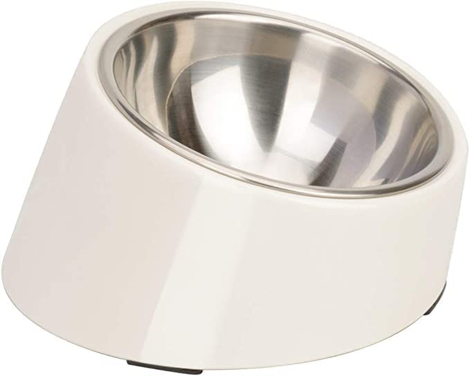 Super Design 2PCS Replacement Stainless Steel Bowls, Match Inner Bowls for Mess Free Slanted Dog Cat Bowl, Tilted Angle Bulldog Bowl Pet Feeder, Easier to Reach Food S - color: 2 Packs Replacement Stainless Steel Bowl, size: S/0.5 Cup