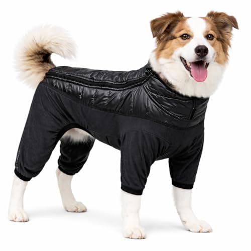 Pet Life ® Aura-Vent Lightweight 4-Season Stretch and Quick-Dry Performance Full Body Dog Coat Pet Jacket - color: Black, size: Small