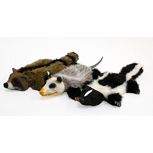 Hyper Pet 48847 Real Skinz Dog Toy, Skunk,Black/White - size: Medium, style: Skunk