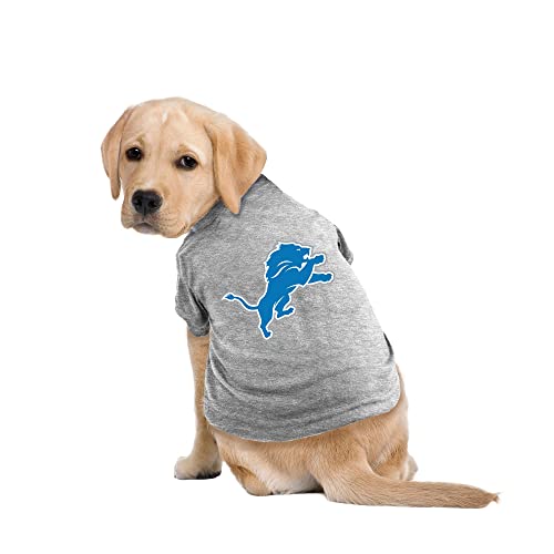 Littlearth NFL Detroit Lions Pet T-Shirt, Team Color, X-Small - color: Detroit Lions, size: X-Small