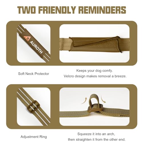 AUROTH Dog Harness and Leash Set, Soft Padded Service Dog Vest with 5.25FT Dog Leash, No Choke, Easy On Pet Vest, Adjustable Reflective No Pull Dog Harness Small Sized Dog, Easy Walking and Training - color: Desert Camo, size: Small