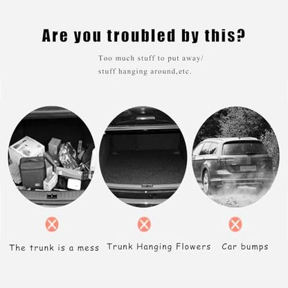 2 Pcs Small Cargo Net, 21.6 ×9.8in Car Storage Net Pocket Automotive Cargo Nets Stretchable Cargo Net Storage Mesh Net with 8 Mounting Screws and Hooks Cargo Netting for SUV Car Truck - size: 21.7 x 9.8 inches