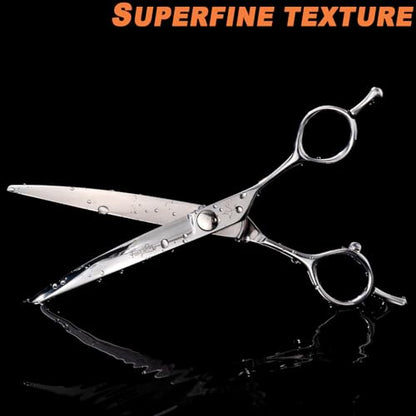 High-end Professional Dog Grooming Curved Scissors Pet Curved Shears 7 Inches Extremely Very Sharp Made Of Stainless Steel Alloy By Hand For Dog Cat Groomer - size: 7inch, style: Curved Shears